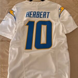 NFL White Football Jersey with Black Label